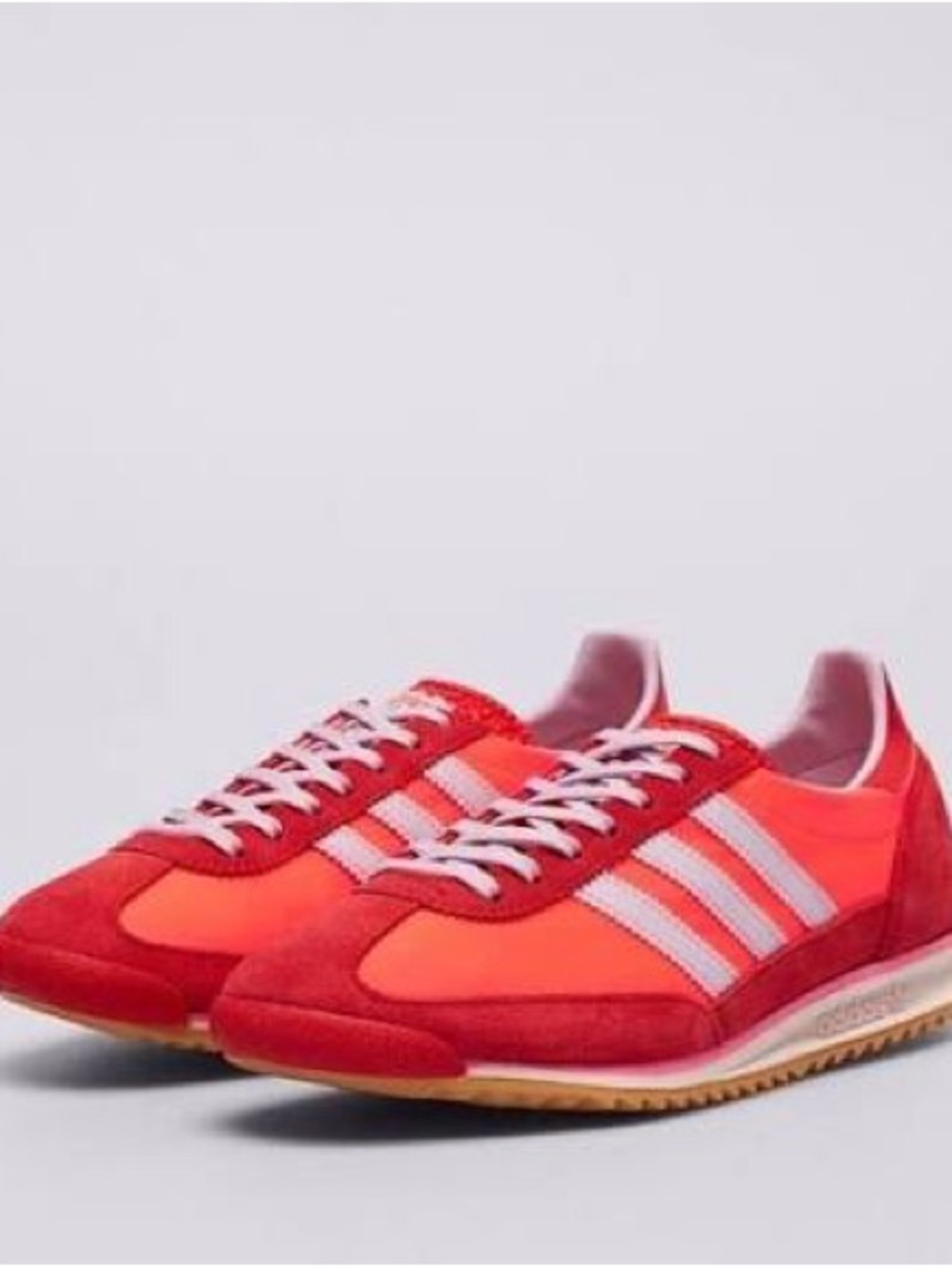 adidas Red & White SL 72 Retro Runner Sneakers - Picture 5 of 8